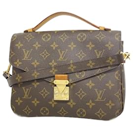 Louis Vuitton-Louis Vuitton Monogram Pochette Metis MM Shoulder Bag-Brown