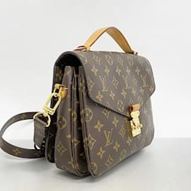 Louis Vuitton-Louis Vuitton Monogram Pochette Metis MM Shoulder Bag-Brown