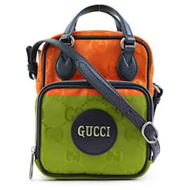 Gucci-Bolsa de ombro em nylon e lona Gucci Off The Grid-Laranja