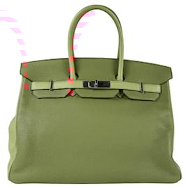 Hermès-Hermes Birkin 35 Handbag in Rose Jaipur-Pink