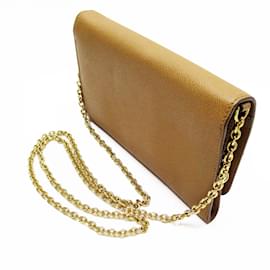 Dolce & Gabbana-Dolce & Gabbana Camel Leather Shoulder Bag-Camel