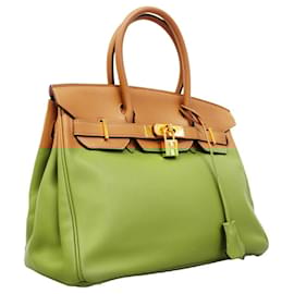 Hermès-Hermes Birkin 30 Handbag in Camel Swift Leather-Camel