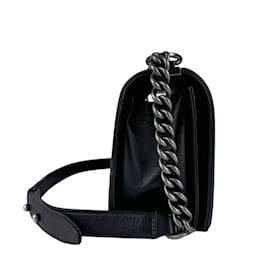 Chanel-Chanel Boy Shoulder Bag in Black Leather-Black