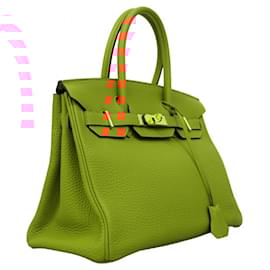 Hermès-Hermes Birkin 30 Handbag in Orange-Orange