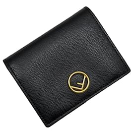 Fendi-Fendi Bi-fold Leather Wallet-Black
