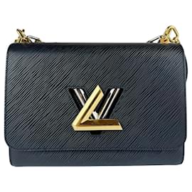 Louis Vuitton-Louis Vuitton Epi Twist MM Shoulder Bag-Black