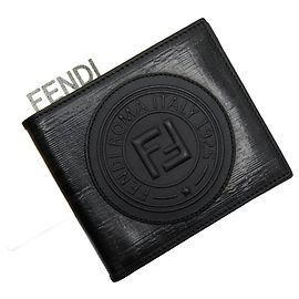 Fendi Black Bi-Fold Wallet Black
