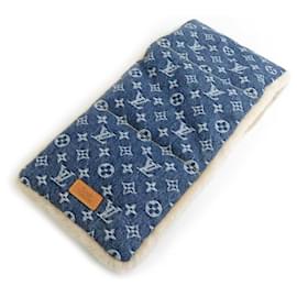 Louis Vuitton-Louis Vuitton Monogram Denim Stole-Blue,Beige,Monogram