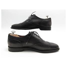 Berluti-BERLUTI RICHELIEU SHOES 7.5 41.5 FLOWERED TOE GRAY PATINA LEATHER-Grey