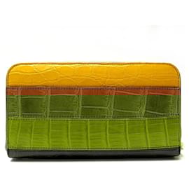 Dolce & Gabbana-NEW DOLCE & GABBANA ZIP AROUND WALLET BI0473B265Q1 CROCODILE WALLET-Multiple colors