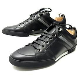 Christian Dior-NINE DIOR MEN'S SHOES BASKETS B18 3SN002VKQ 43.5 LEATHER SNEAKERS SHOES-Black