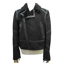 Belstaff-NINE BELSTAFF NEWTON MOTO JACKET 71L02003 L 52 IN SUEDE COAT-Black