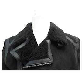Belstaff-NINE BELSTAFF NEWTON MOTO JACKET 71L02003 L 52 IN SUEDE COAT-Black
