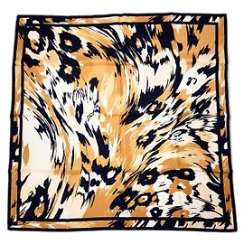Cachecol com estampa de animal Leonard Paris Marrom