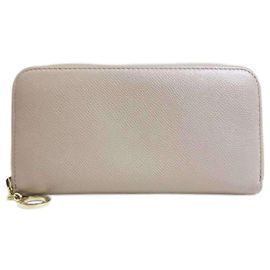 Bulgari Bvlgari Leather Long Wallet Grey