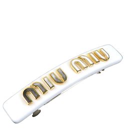 Fermaglio bianco Miu Miu Bianco