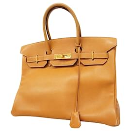 Hermès-Hermes Birkin 35 Handbag in Natural Ardennes Leather-Other
