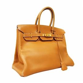 Hermès-Hermes Birkin 35 Handbag in Natural Ardennes Leather-Other