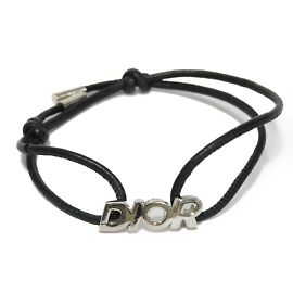 Bracciale charm da uomo Christian Dior Nero Argento
