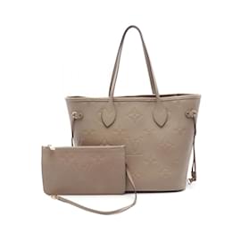 Louis Vuitton-Louis Vuitton Neverfull MM Tote Bag-Beige,Grey