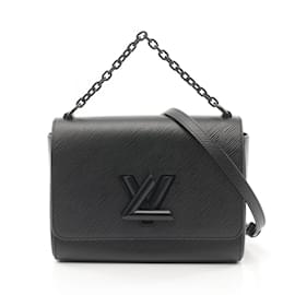 Louis Vuitton-Louis Vuitton Epi Leather Twist MM Handbag-Black