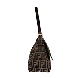 Fendi-Fendi Zucca Mamma Bucket Shoulder Bag-Brown
