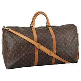 Louis Vuitton-LOUIS VUITTON Monogram Keepall Bandouliere 60 Boston Bag M41412 LV Auth 105725-Monogram