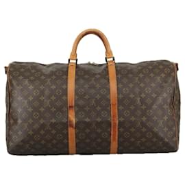 Louis Vuitton-LOUIS VUITTON Monogram Keepall Bandouliere 60 Boston Bag M41412 LV Auth 105725-Monogram
