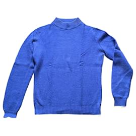 Autre Marque Pull Cashemere Ecosse Bleu