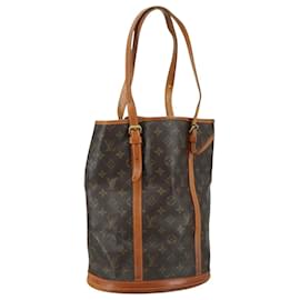 Louis Vuitton-LOUIS VUITTON Monogram Bucket GM Shoulder Bag M42236 LV Auth 106670-Monogram