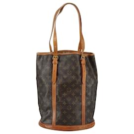 Louis Vuitton-LOUIS VUITTON Monogram Bucket GM Shoulder Bag M42236 LV Auth 106670-Monogram