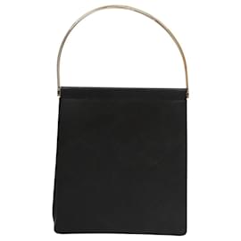 Cartier-CARTIER Trinity Hand Bag Leather Metal Black Gold Auth yk16575-Black,Golden