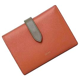 Céline-Céline Large Strap Wallet-Dark red