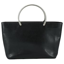 Chanel-CHANEL Sac à main en cuir caviar noir CC Auth bs20918-Noir