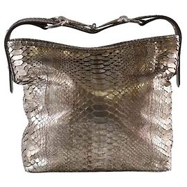 Walter Steiger Bolsa de ombro em couro Cinza