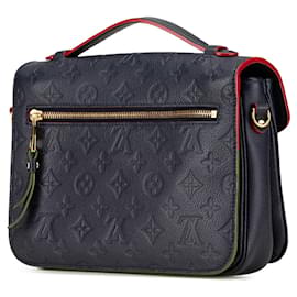 Louis Vuitton-Blue Louis Vuitton Monogram Empreinte Pochette Metis Satchel-Blue