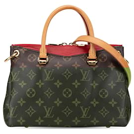 Louis Vuitton-Brown Louis Vuitton Monogram Pallas BB Satchel-Brown
