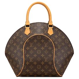 Louis Vuitton-Brown Louis Vuitton Monogram Ellipse MM Handbag-Brown