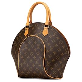 Louis Vuitton-Brown Louis Vuitton Monogram Ellipse MM Handbag-Brown
