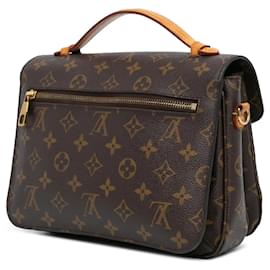 Louis Vuitton-Brown Louis Vuitton Monogram Pochette Metis Satchel-Brown