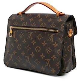 Louis Vuitton-Brown Louis Vuitton Monogram Pochette Metis Satchel-Brown