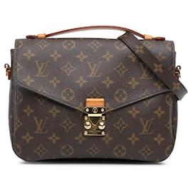 Louis Vuitton-Brown Louis Vuitton Monogram Pochette Metis Satchel-Brown