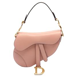 Dior-Pink Dior Mini Leather Saddle Satchel-Pink