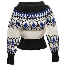 ALEXANDER MCQUEEN Strick T.International XS Wolle Schwarz