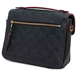 Louis Vuitton-Blue Louis Vuitton Monogram Empreinte Pochette Metis Satchel-Blue