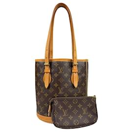 Louis Vuitton-Louis Vuitton Bucket PM-Brown