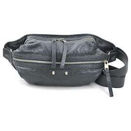 Balenciaga-Balenciaga Gray Leather Sling Bag-Brown