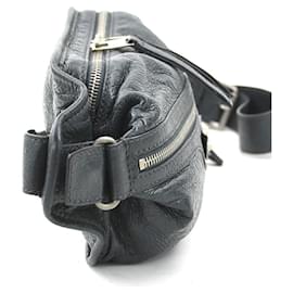 Balenciaga-Balenciaga Gray Leather Sling Bag-Brown