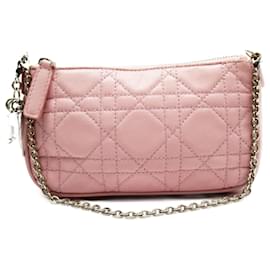 Autre Marque-Christian Dior Lady Pouch Lambskin Pink Handbag-Other