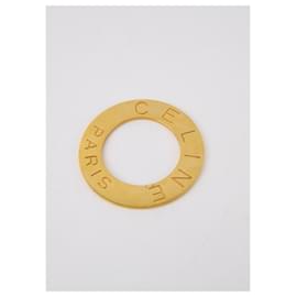 Céline-Gold scarf ring-Golden
